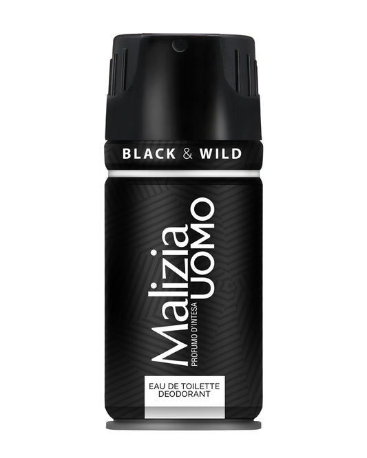MALIZIA UOMO DEODORANT BLACK & WILD 200ML