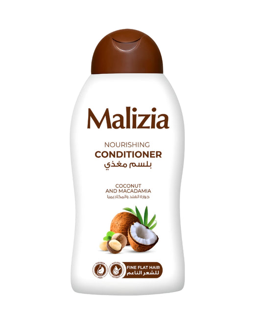 MALIZIA CONDITIONER COCONUT AND MACADAMIA FOR FLAT FINE HAIR 400ML