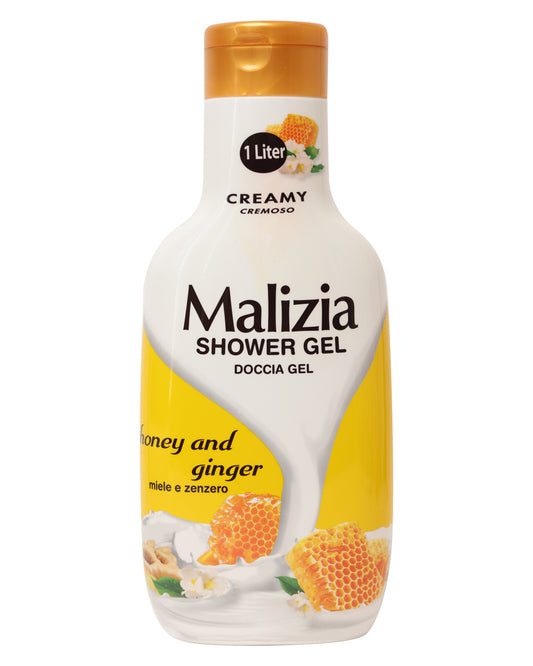 MALIZIA SHOWER GEL HONEY AND GINGER 1L