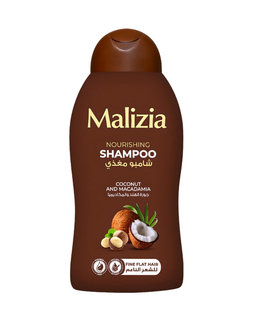 MALIZIA SHAMPOO COCONUT AND MACADAMIA FOR FLAT FINE HAIR 400ML
